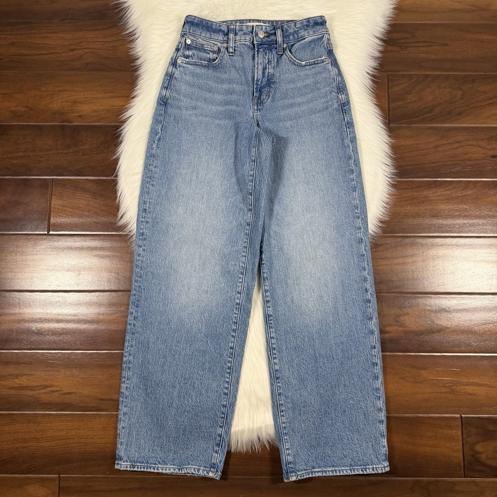 Madewell Size 24 Enmore The Curvy Perfect Vintage Wide Leg Denim Jeans NR550